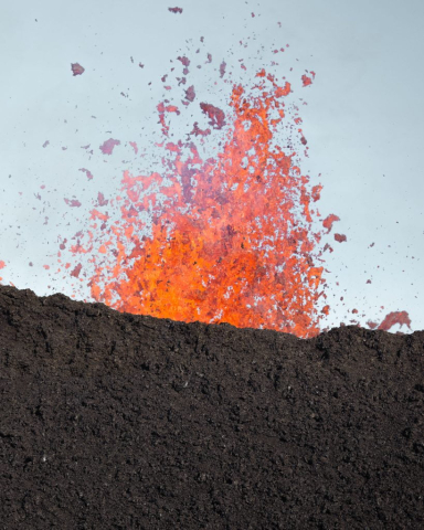 Erupcion Fagradalsfjall (5) fotografía de la erupción del volcán Fagradasfjall en 2023, Islandia