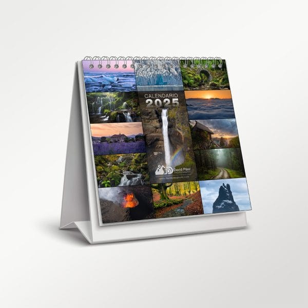 calendario 2025 sobremesa paisajes