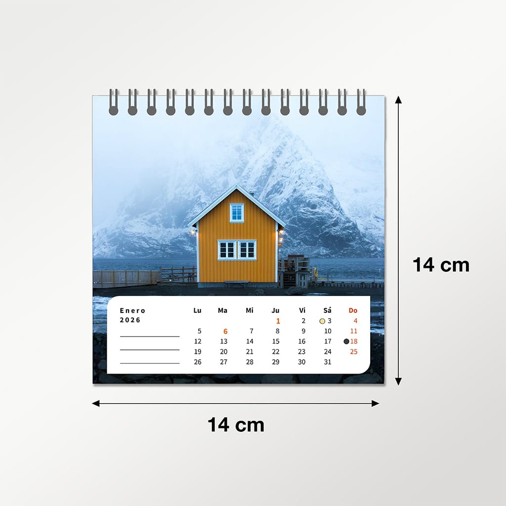 Calendario fotográfico de sobremesa 2026 - Imagen 2